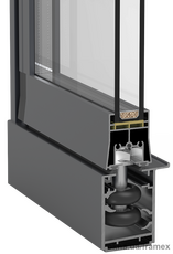 Холодная раздвижная алюминиевая система Framex Glass B 24